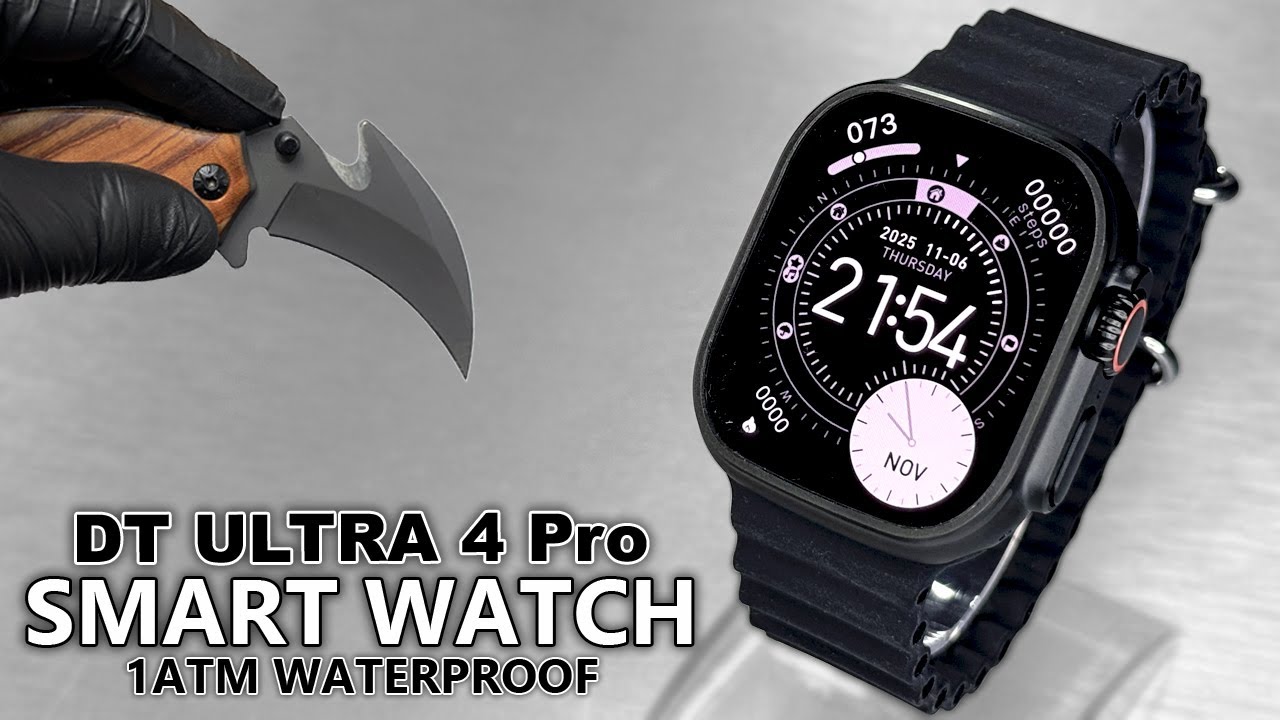 DT ULTRA 4 PRO Sport SmartWatch 2025 Unboxing & Review (4GB ROM, Google Map, Local Music, TWS) ASMR