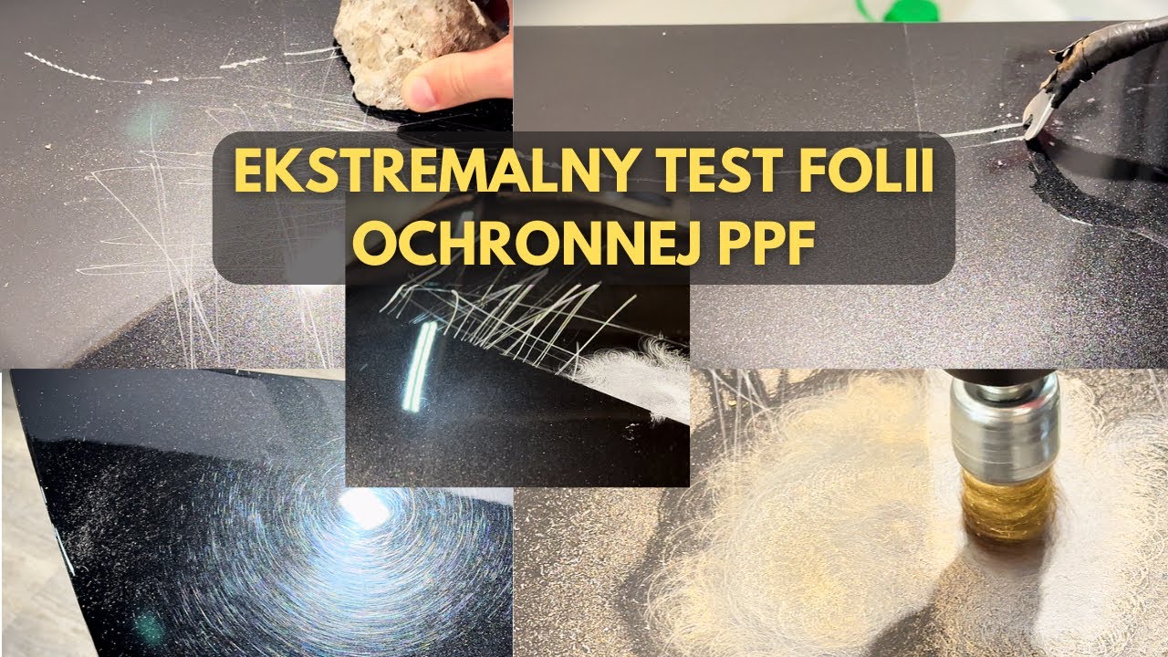 Zalety bezbarwnych folii ochronnych PPF + ekstremalne testy wytrzymałości - Shine Factory Warszawa