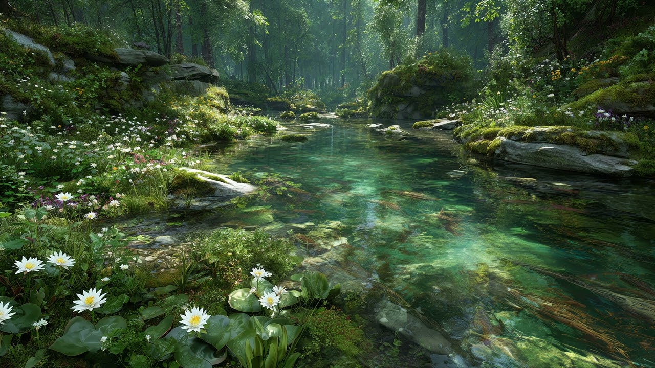 The Soothing Presence of Nature, Captured in the Sound of a River