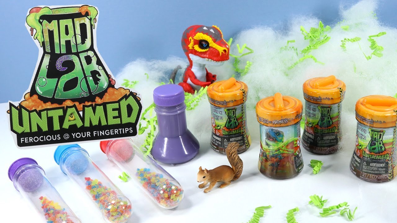 Untamed Mad Lab Minis Unboxing in Slime Clay and Sand!