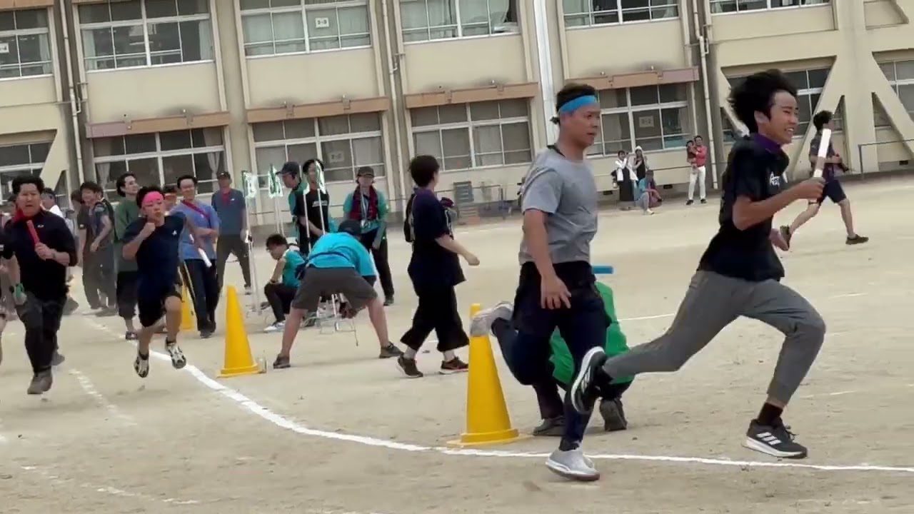 2025体育祭町内対抗リレー男子