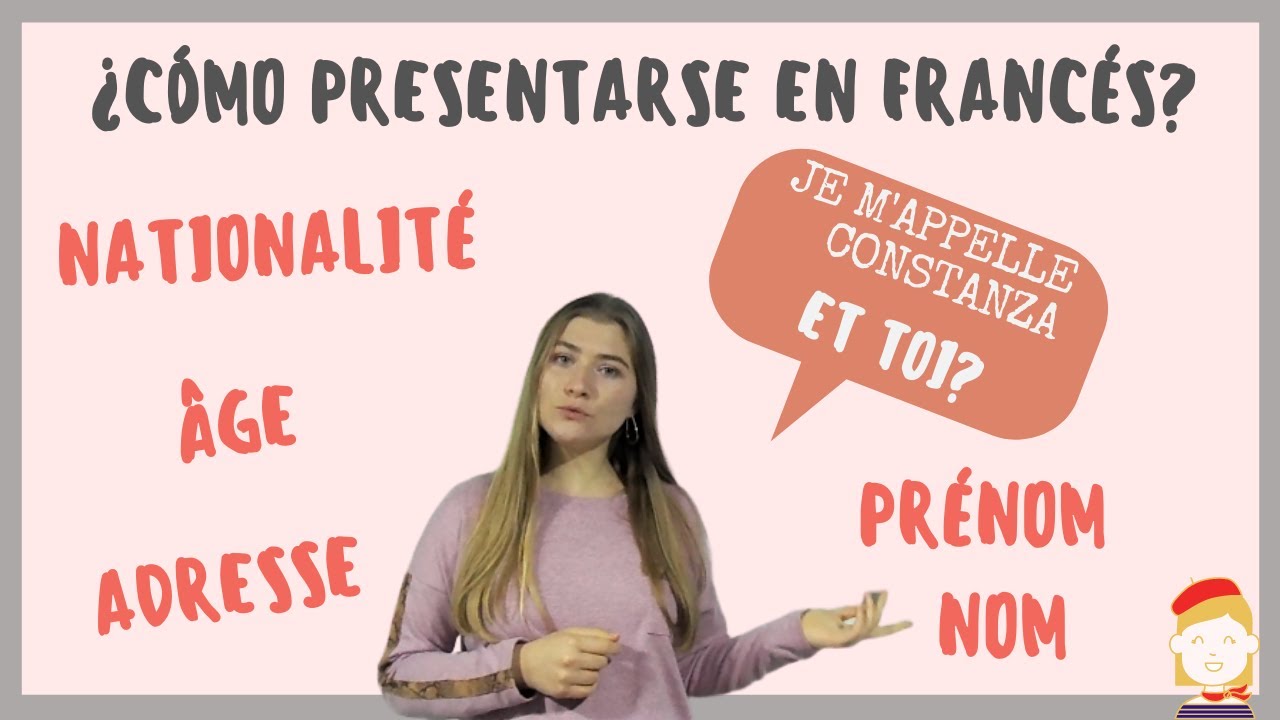 👋CLASE #3: Cómo PRESENTARSE en FRANCÉS❓ (2020) || La PRÉSENTATION personnelle en français