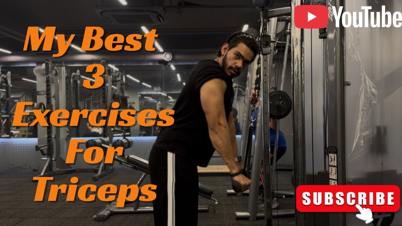 My Best 3 Exercises for Triceps.💪👍 #tricepsworkoutatgym #tricepsworkout #triceps #gymworkout #vlog