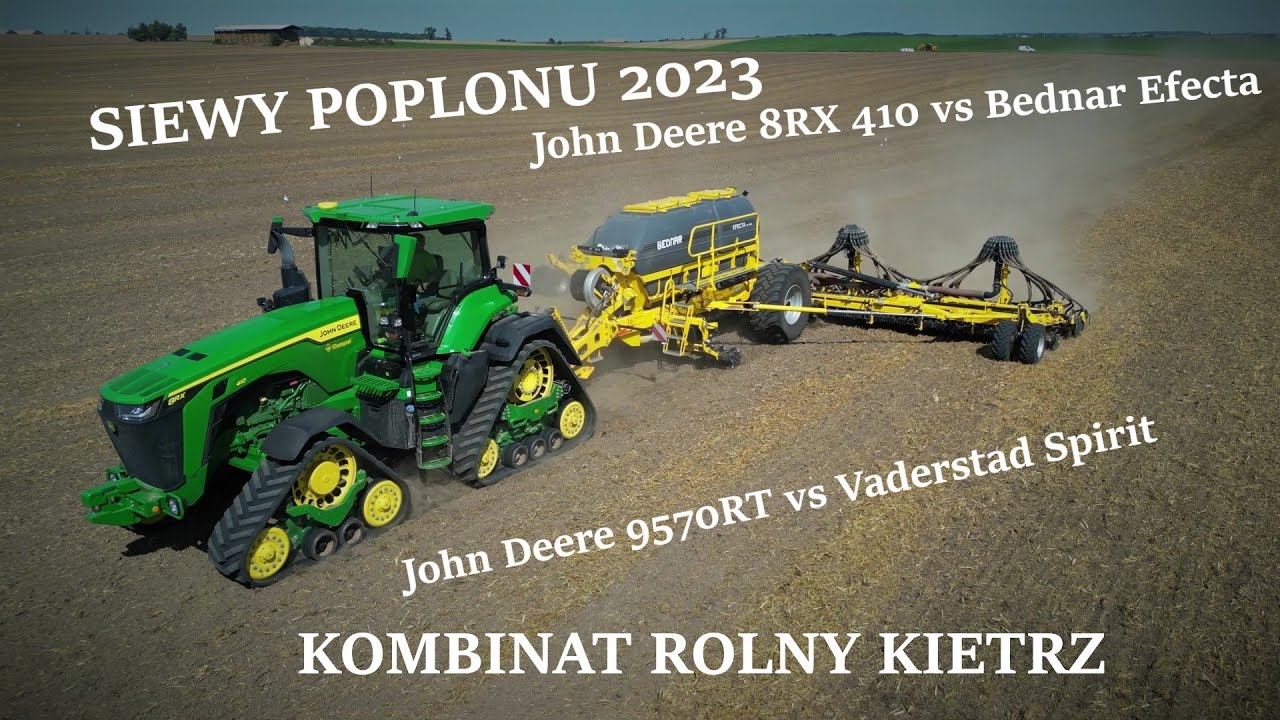 Talerzowanie oraz siew poplonu 2023| KOMBINAT ROLNY KIETRZ| 3X John Deere 8Rx410, 9570RT, 9Rx 620