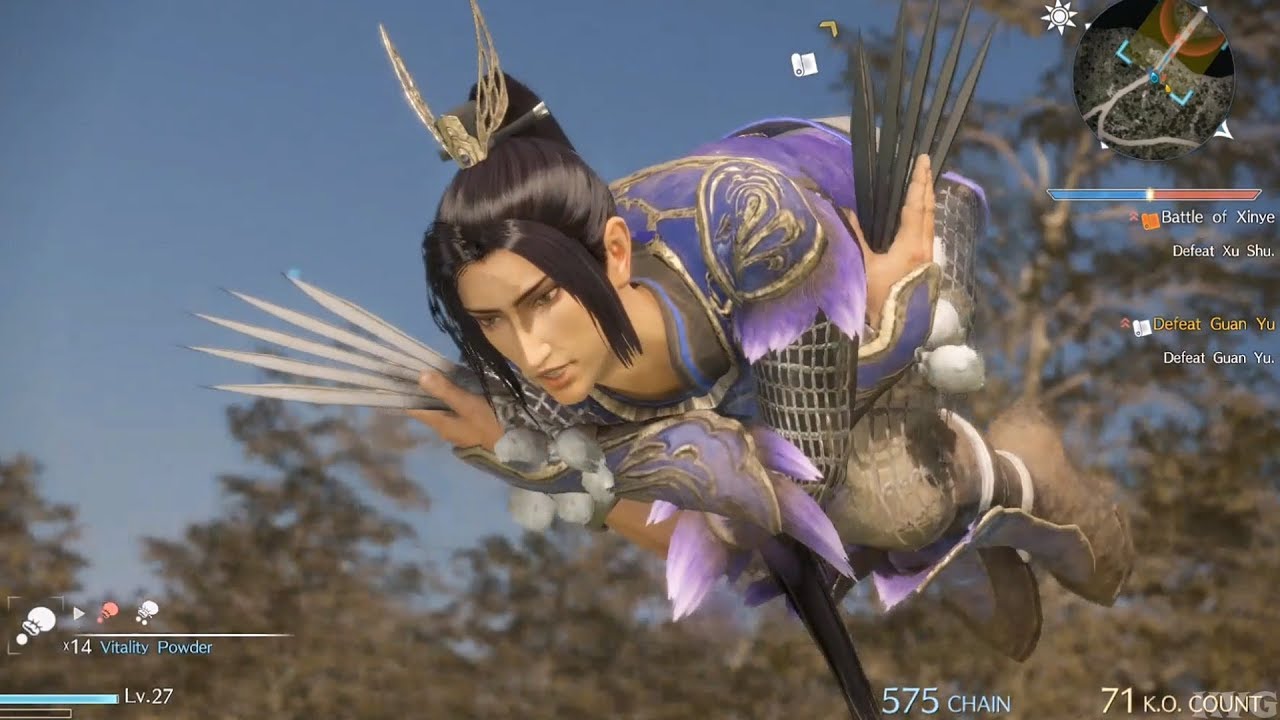 Dynasty Warriors 9 - Zhang He - Open World Free Roam Gameplay (PS4 HD) [1080p60FPS]