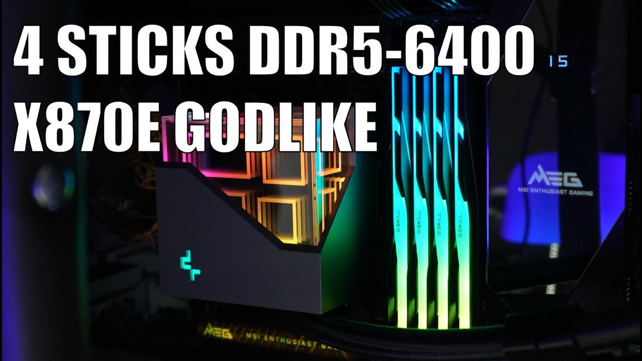 Как запустить 4 планки DDR5 6400 | X870E Godlike | 96 ГБ