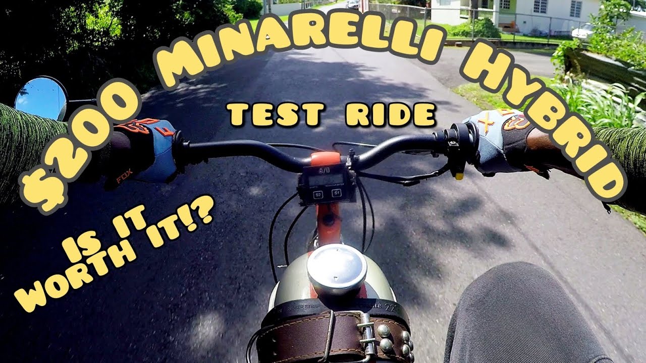 motorized bike: Minarelli Hybrid first ride
