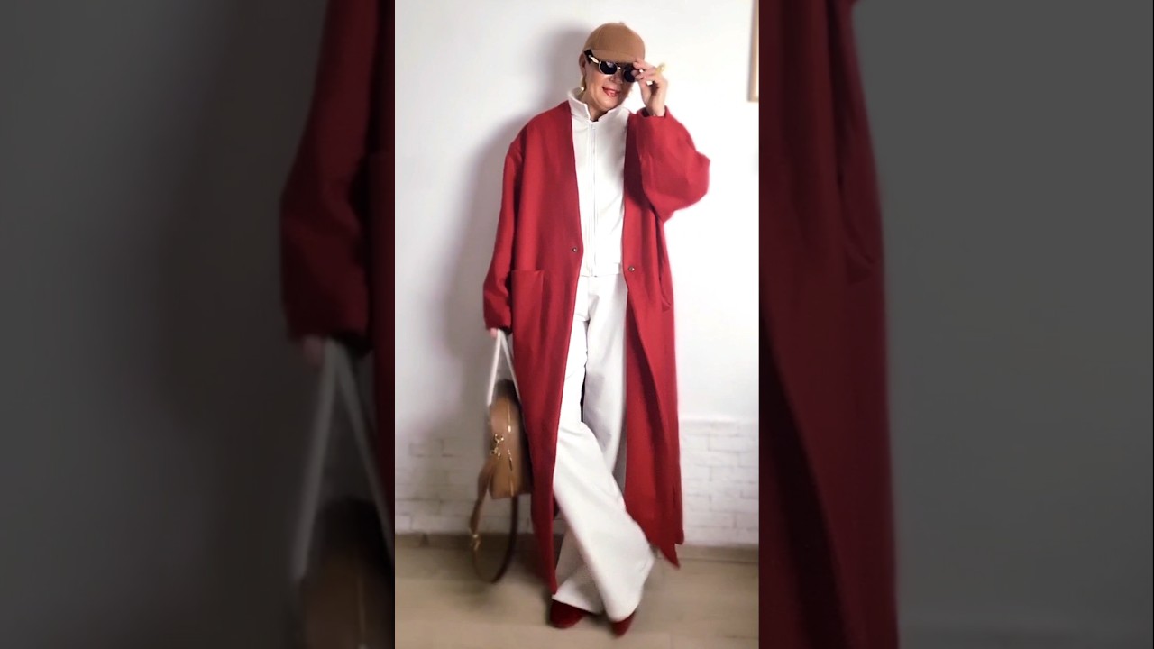 МОЁ НОВОЕ КРАСНОЕ ПАЛЬТО - КИМОНО💃 ссылка в телеграм #модныепоказы #стиль #style #look #outfit