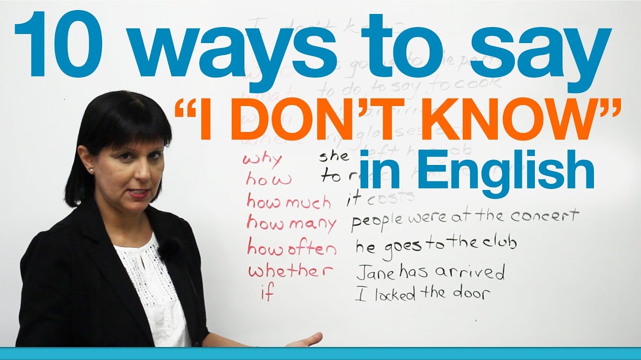 10 ways to say 