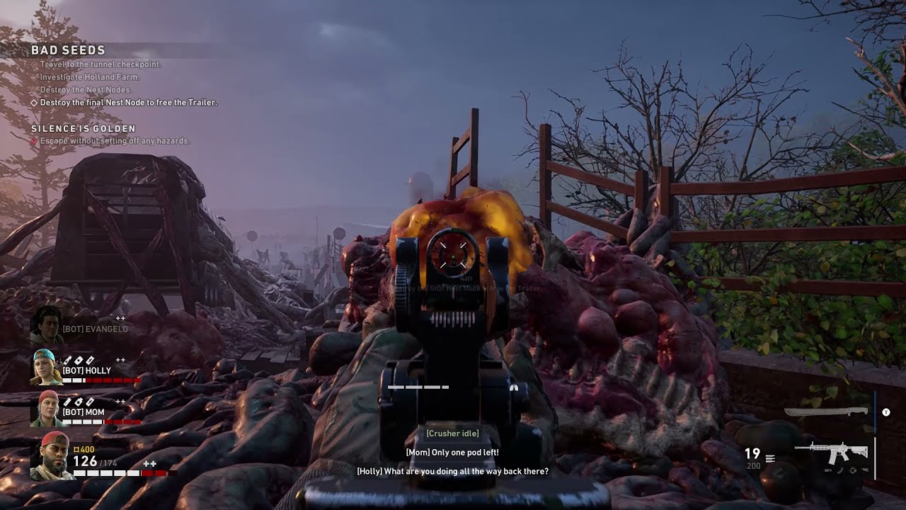 Bad Seeds, Destroy Nest Nodes (ACT I) In Back 4 Blood