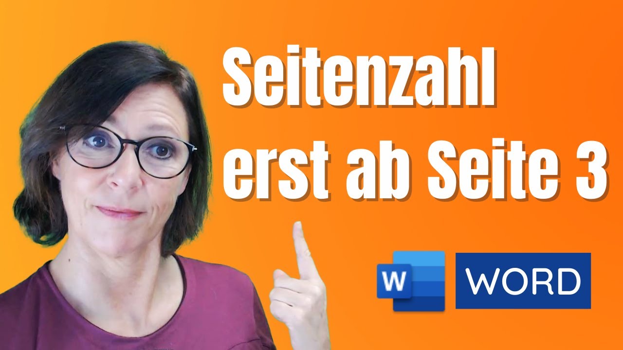 Word Seitenzahl erst ab Seite 3 beginnen mit 1 #deutsch #tutorial