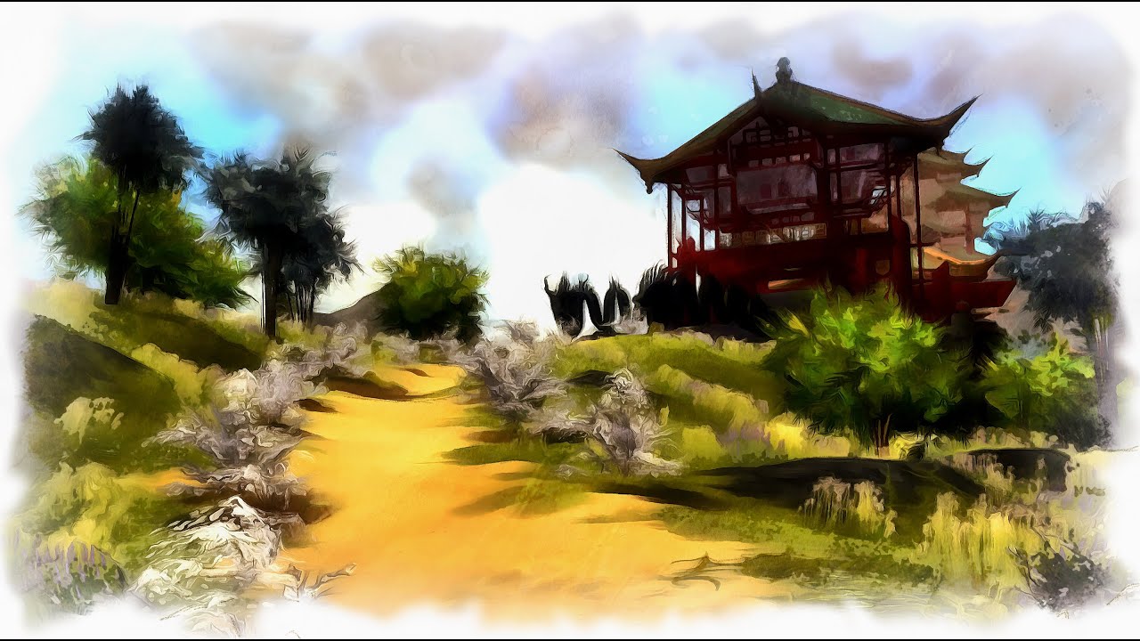 Guild Wars 1 Ambience: Monastery Overlook (with music)