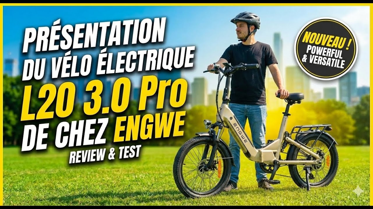 Engwe L20 3.0 Pro : Test complet ! Autonomie, Puissance, Confort...