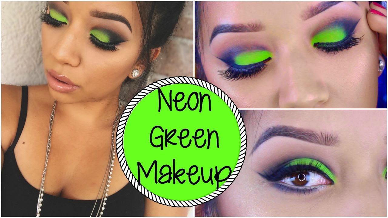 Smokey Neon Green Makeup Look | Take me to Brazil Palette