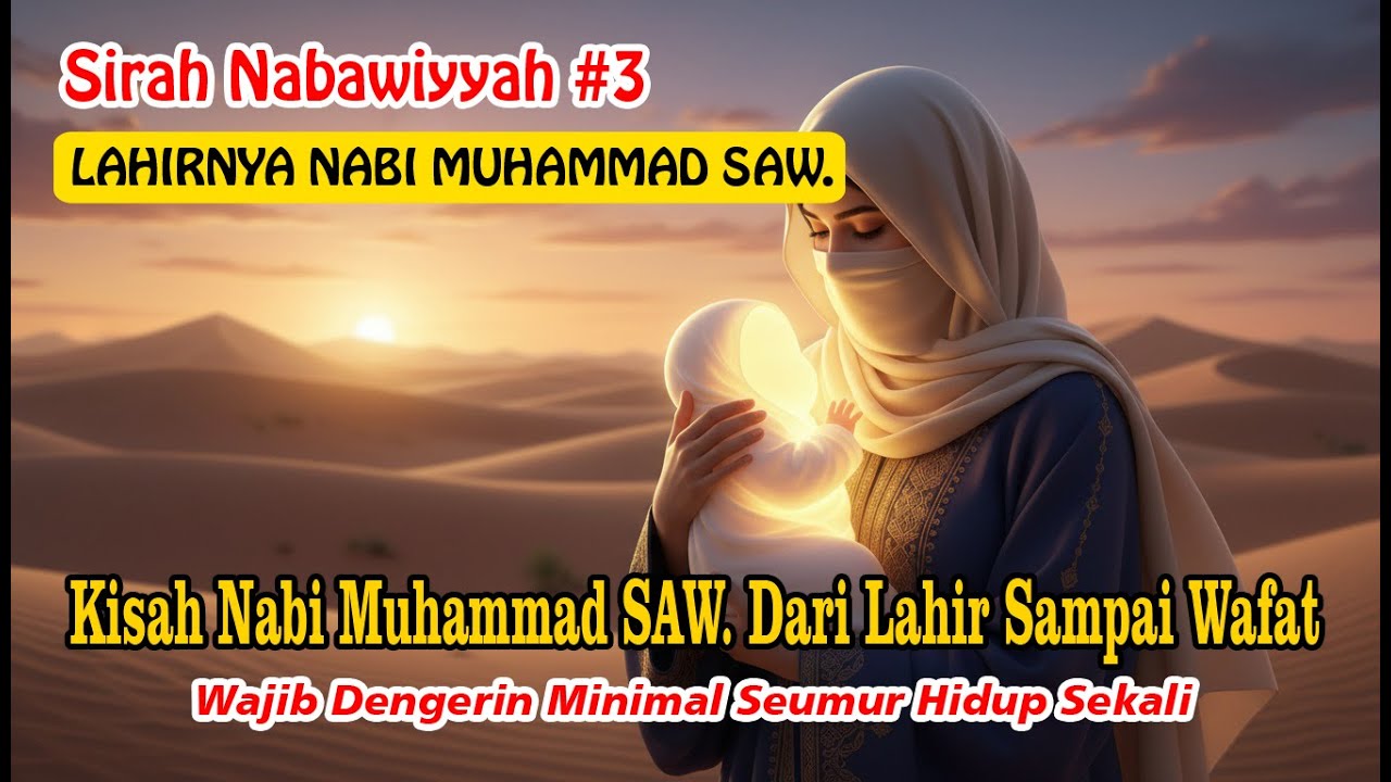 Sirah Nabawiyyah 3, Kelahiran Nabi Muhammad SAW. #nabimuhammad #sejarahislam #kisahnabi