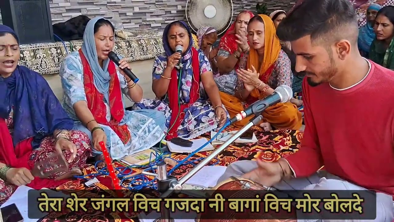 #matabhajan 🌺🌺तेरा शेर जंगल विच गजदा नी बागां विच मोर बोलदे 🌺🌺#navratrispecial 🙏🏻माता रानी दी भेंट