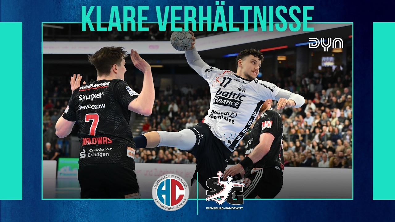 Highlights: HC Erlangen - SG Flensburg-Handewitt (Saison 2025/26) DAIKIN HBL | Dyn Handball
