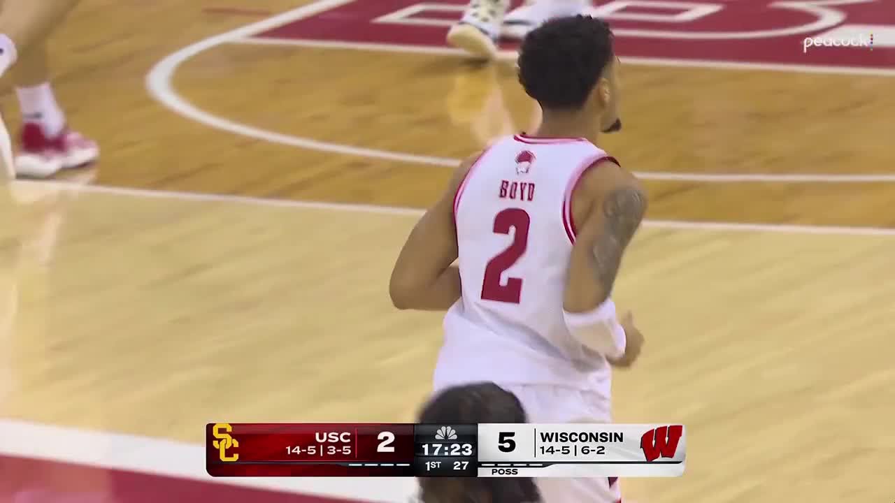 Nick Boyd Splits His Defenders and Converts vs. USC | Wisconsin Basketball