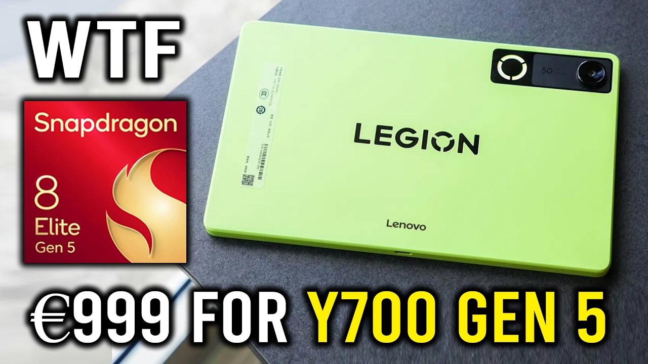WTF, Legion Y700 Gen 5 стоит 850 долларов или 999 евро — это безумие, учитывая, что у него глобал...