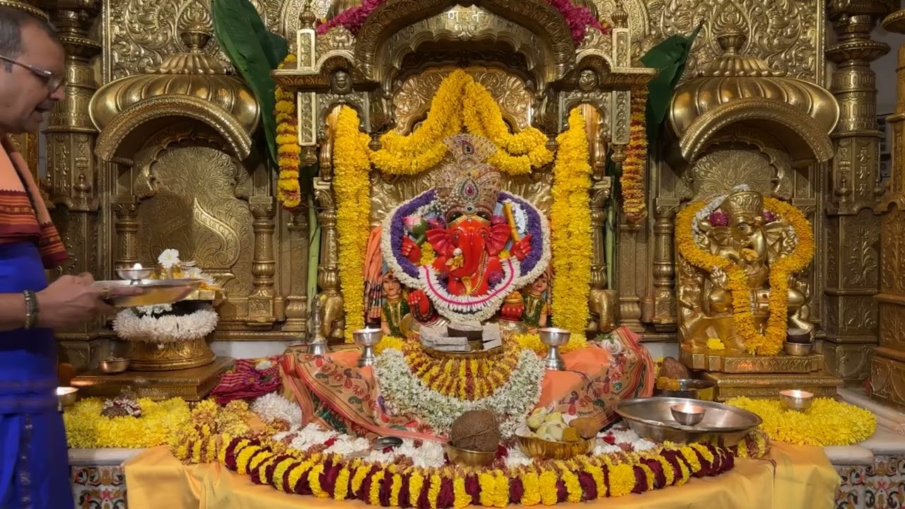 श्री सिद्धिविनायक LIVE आरती दर्शन | Siddhivinayak Ganpati Dadar Aarti🙏🏻 12/03/2026🛕