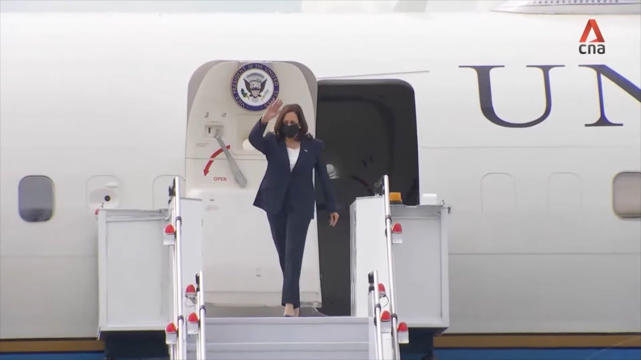 Vice President Kamala Harris arrives in Singapore - South Asia tour