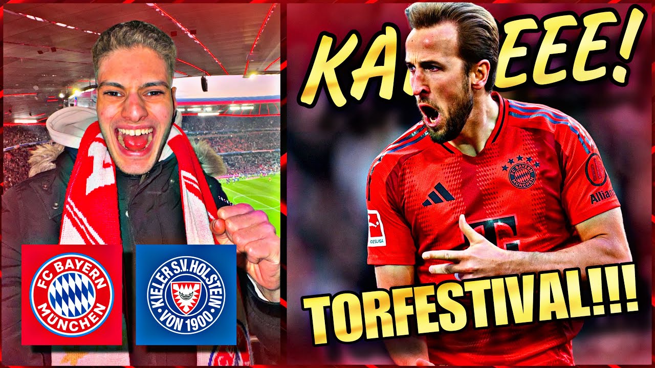 KANE DOPPELPACK & GNABRY TRAUMTOR! 🤯🔥WAHNSINN! | FC Bayern vs Holstein Kiel 4:3 - Stadionvlog | MIDO