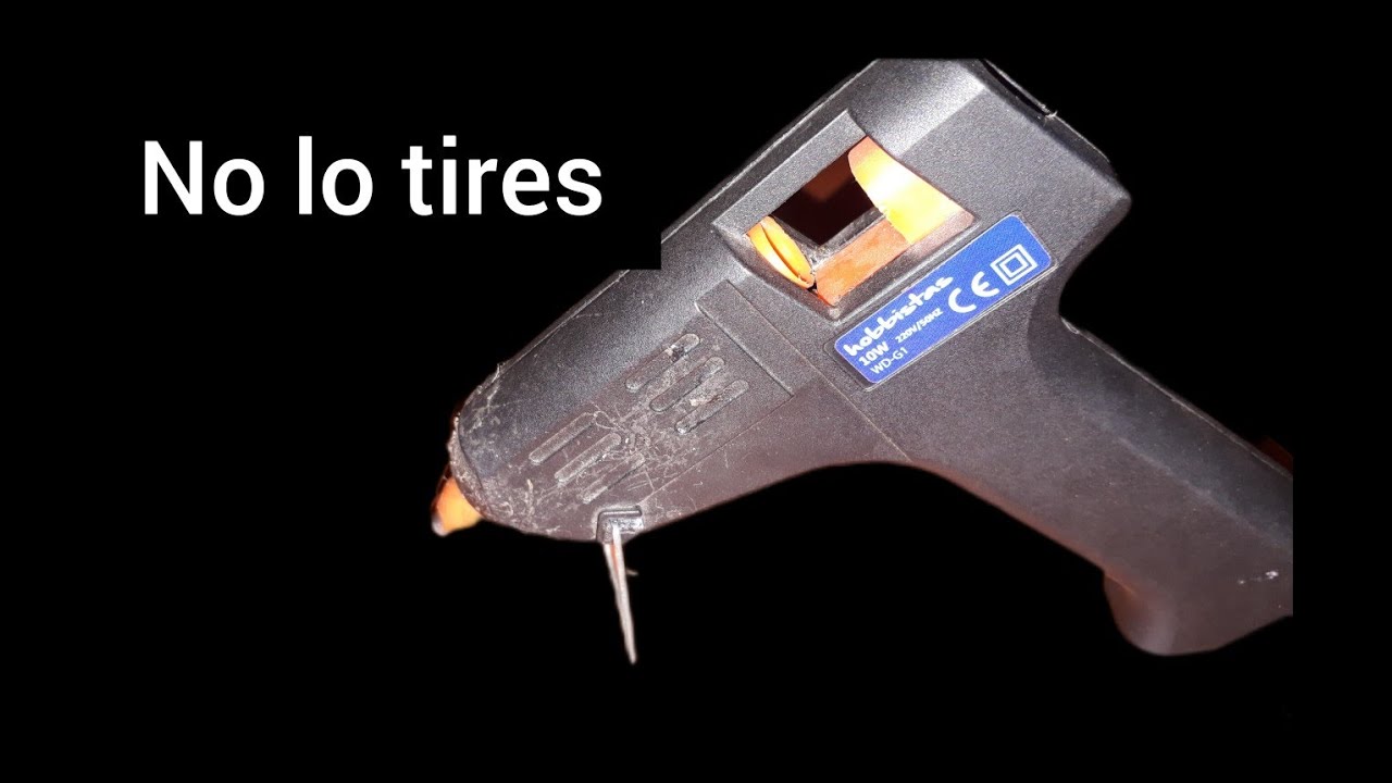 pistola de silicona no calienta bien...mira lo q tiene por dentro...