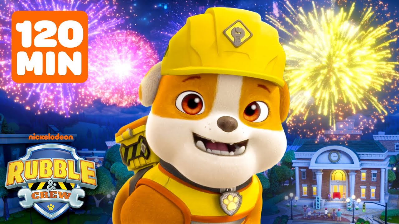 Rubble's Builder Cove Celebrations & Firework Show! w/ Charger & Mix | 2 Hours | Rubble & Crew