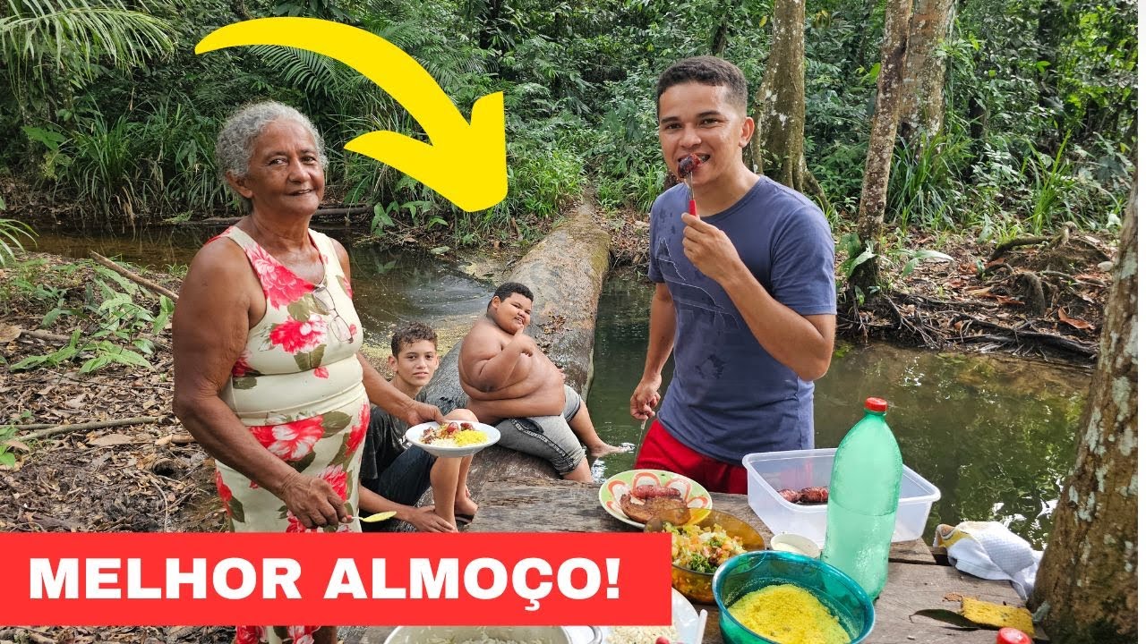 ALMOÇO INESQUECÍVEL NO IGARAPÉ COM FAMÍLIA DO PATRICK