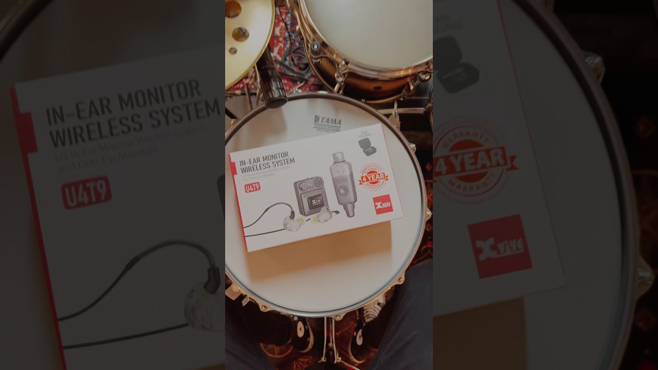 Xvive U4 In-Ear Monitor Wireless System U4 - Complete System ​⁠@XviveAudio #drummer