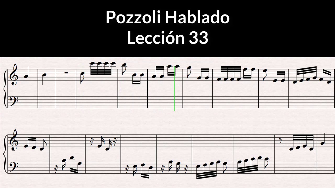 Pozzoli Hablado-Lección 33