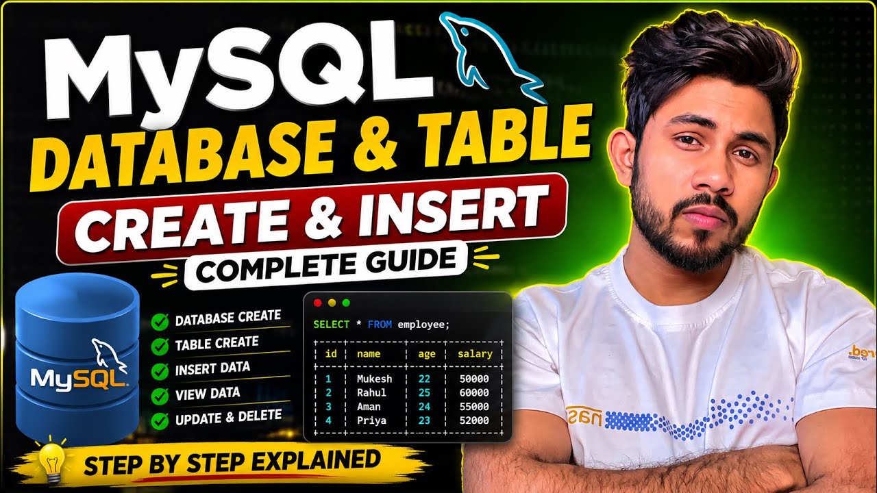 Create Employee Database in SQL |  SQL Tutorial for Beginners 
