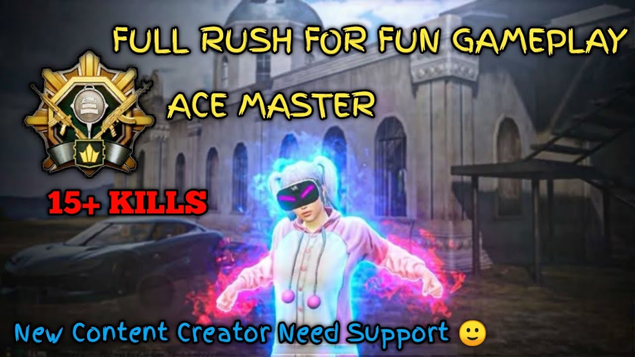 15 Kills Solo Vs Squad PUBG Gameplay Full Rush Ace Master Lobby