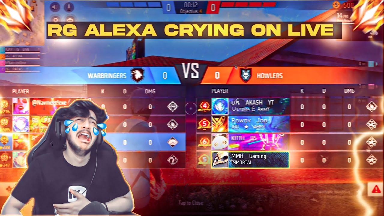 RG ALEXA CRYING 😭 & ANGRY 😡 HIS TEAMMATES ON LIVE 🤣 AFTER LOOSING THIS GAME 😂