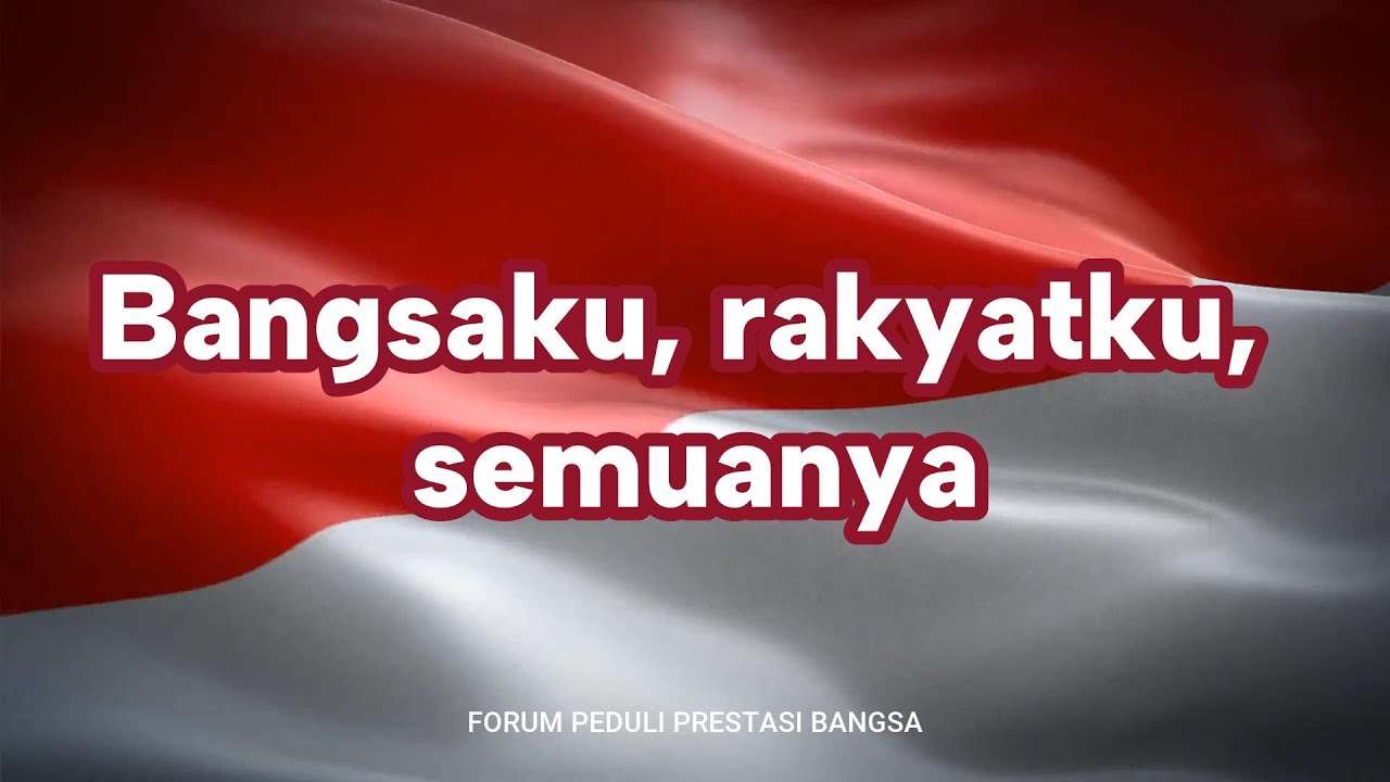 INDONESIA RAYA LIRIK | LAGU KEBANGSAAN REPUBLIK INDONESIA | FULL HD TERBARU 2025