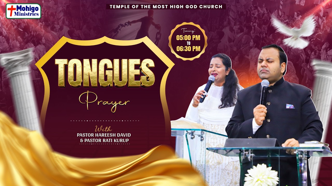 🔴10-03-2026 || ONE HOUR OF TONGUES PRAYER WITH PASTOR HAREESH DAVID & PASTOR RATI