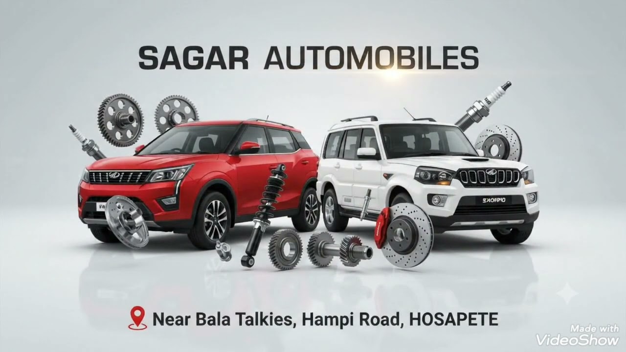 Sagar automobiles. Hampi Road, HOSAPETE. Cell: 78929-08565 