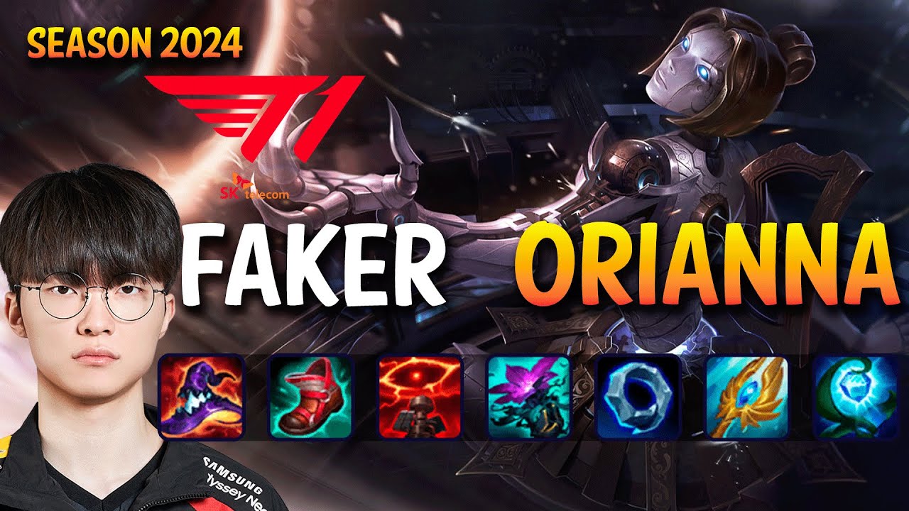 T1 Faker ORIANNA vs AURELION SOL Mid - Patch 14.5 KR Ranked CHALLENGER | lolrec