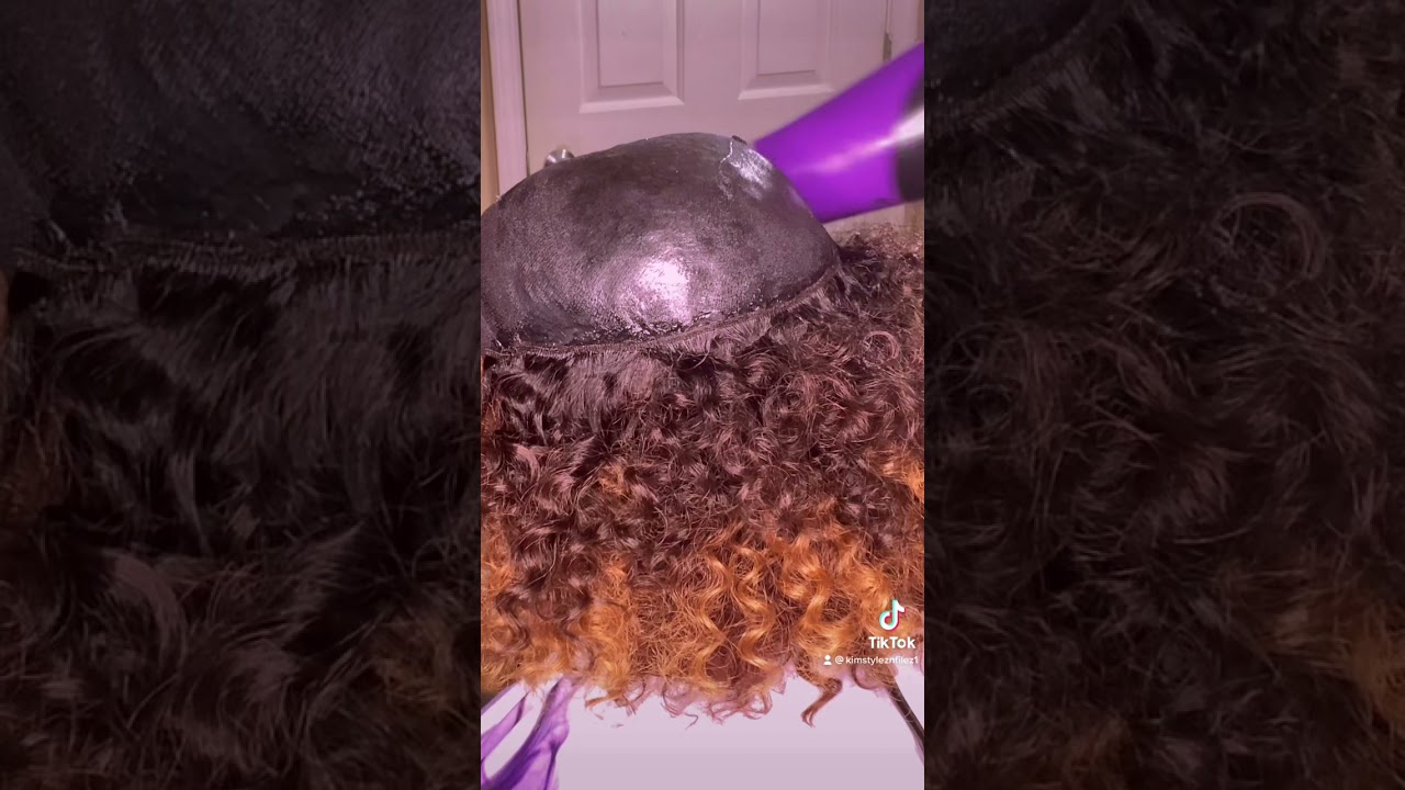 QUICK WEAVE | CURLY MOHAWK #quickweave #freetress #gluelesswigs #hair #curlyhair #curlyhairstyles