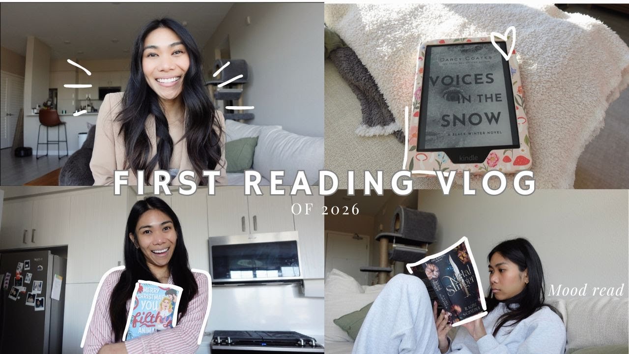 First reading vlog of 2026 - romantasy, thriller, romance