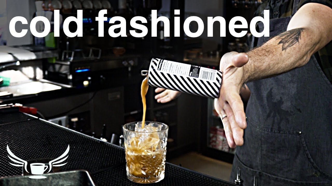 Nitro Cold Brew Cold Fashioned Cocktail • One take tutorial.