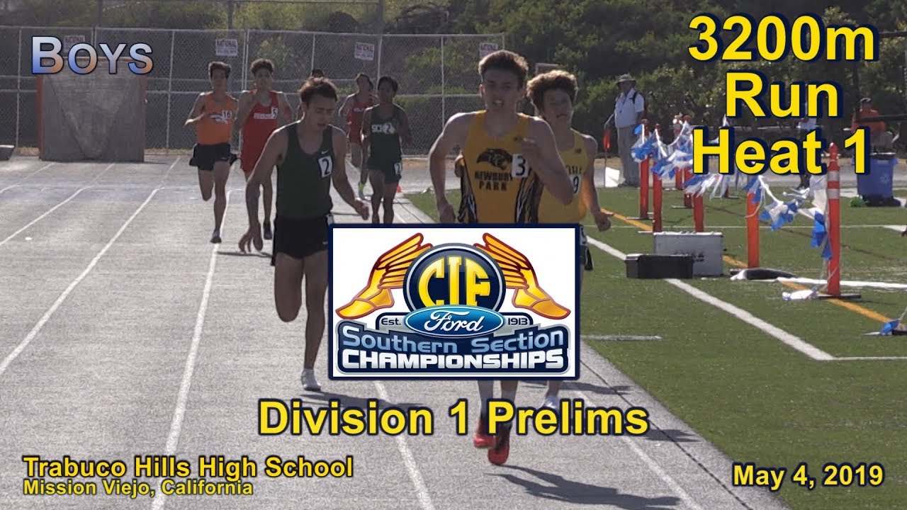 2019 TF - CIF-ss Prelims (D1) - 3200 (Boys, Heat 1 [of 2])