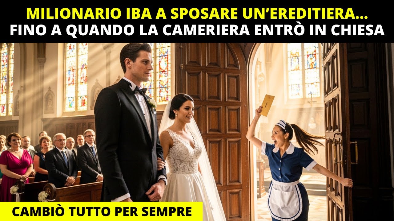 MILIONARIO IBA A SPOSARE UN’EREDITIERA… FINO A QUANDO LA CAMERIERA ENTRÒ IN CHIESA E CAMBIÒ TUTTO...