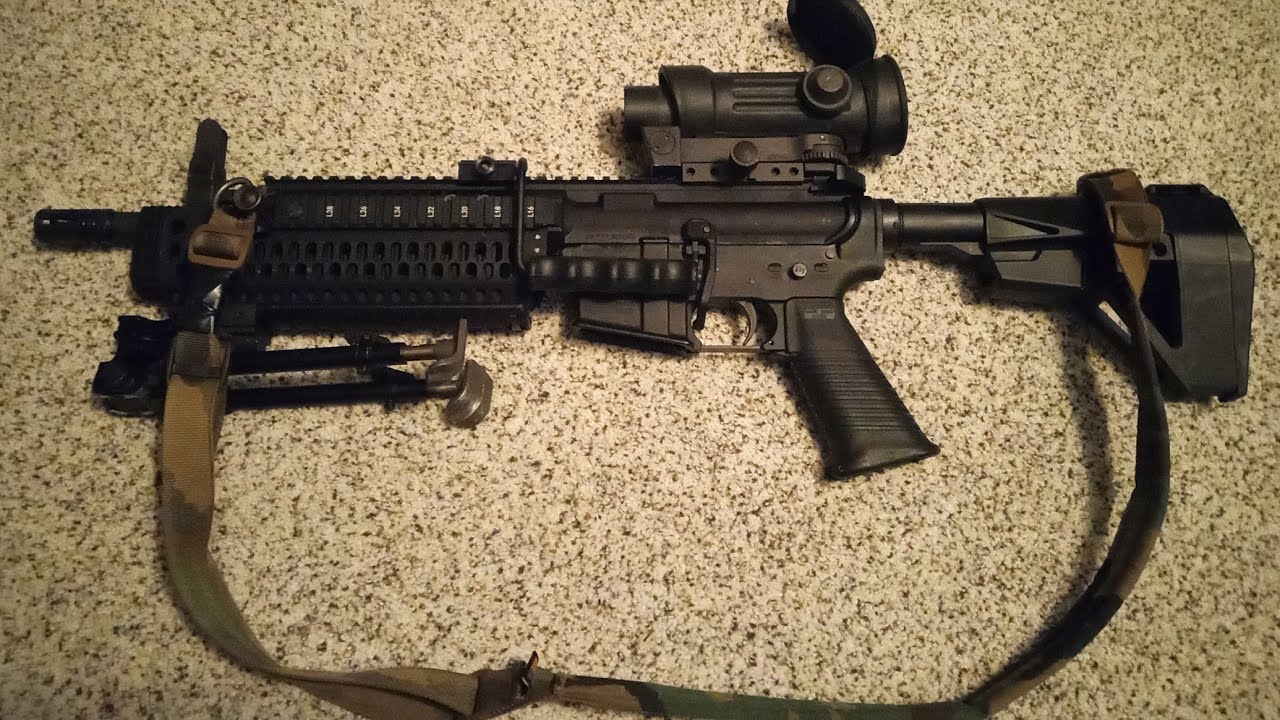 Armatac SAW drum dump w/ super safe Colt IAR 11.5!