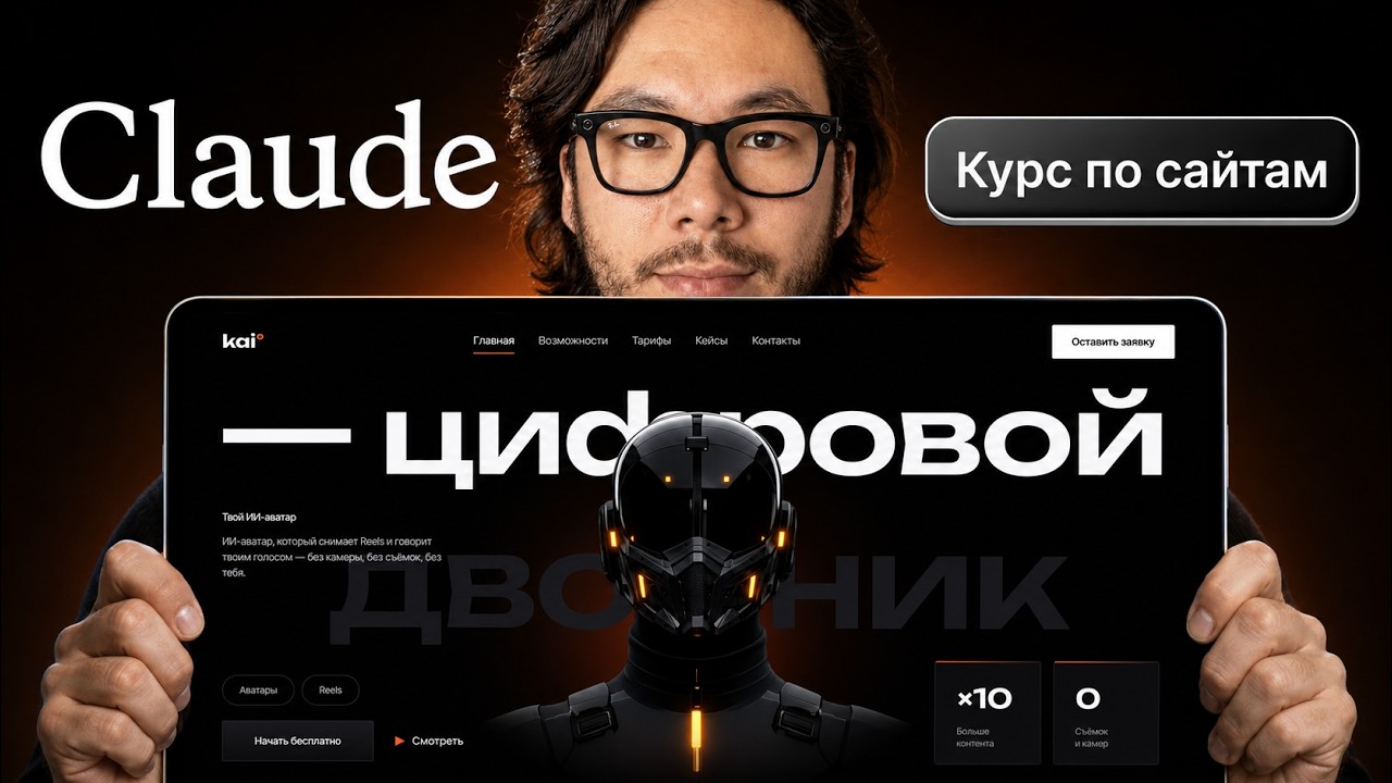 ПОЛНЫЙ КУРС по сайтам на Claude в 2026 г. (с нуля до профи)