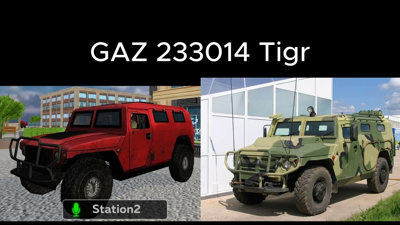 All Vehicle in Unity of Thieves to Real Life
