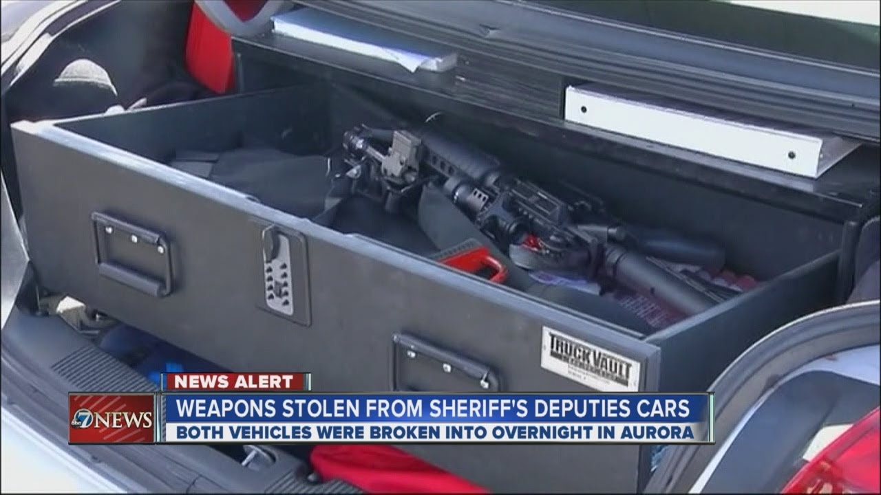 3 guns, vest stolen from deputies' cars