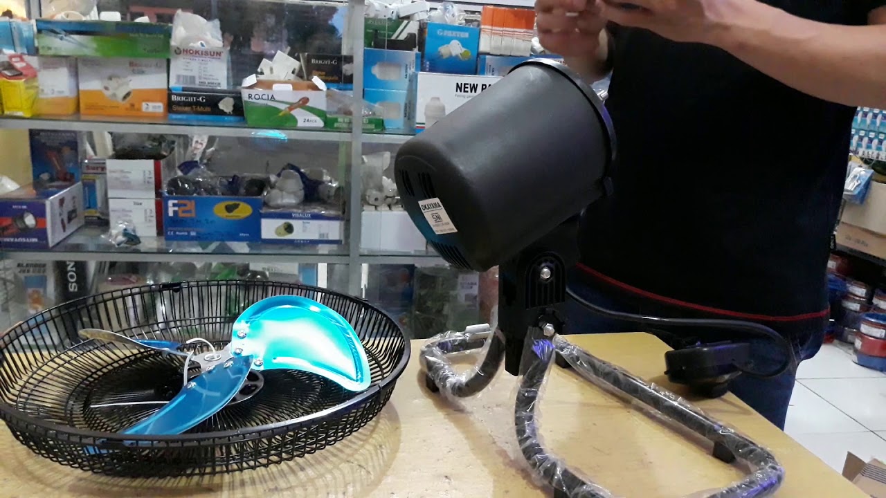 Cara merangkai kipas angin besi Okayama Tornado 2 in 1