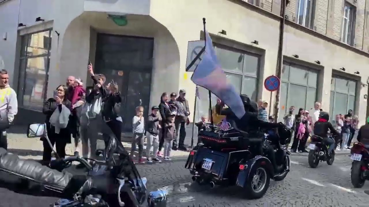 г.Бытом Польша Байкеры. Parada Motocyklowa na Rynku w Bytomiu. 26.04.2025