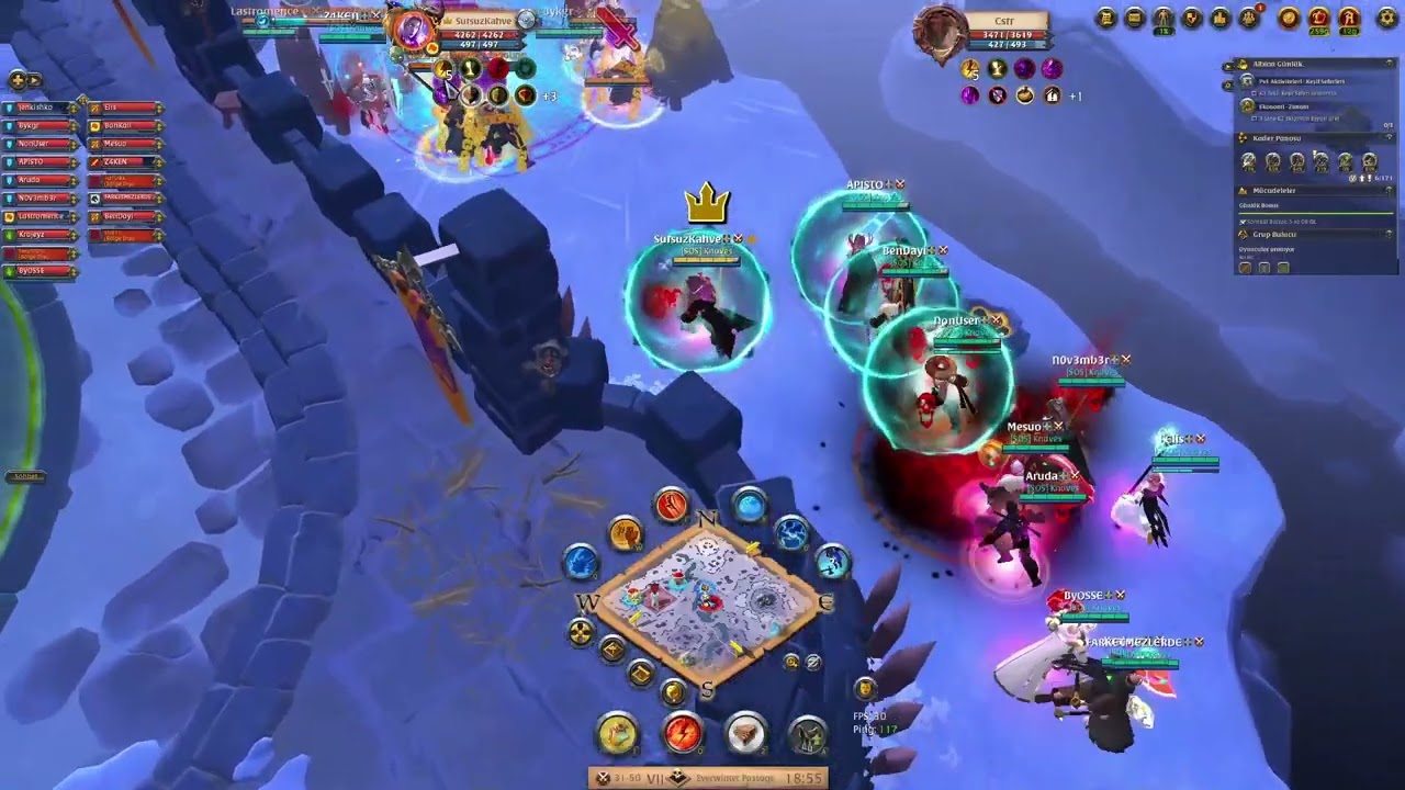 Albion Online | ZVZ | Knaves vs Ashbound&Council&BARBARLAR